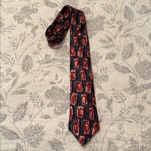 Dior Black and Red Geometric Men's Tie